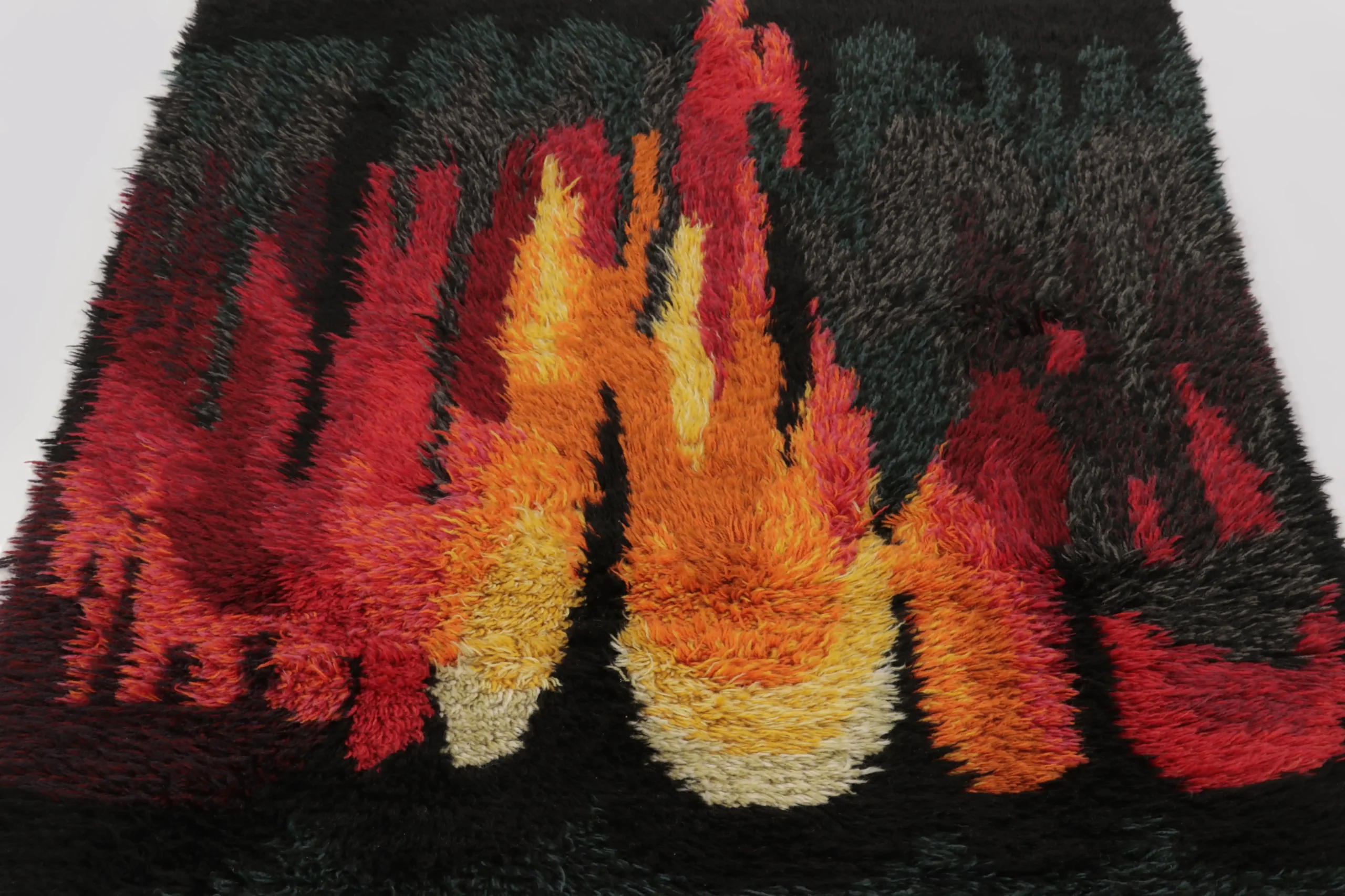 Vintage Swedish Rya Rug