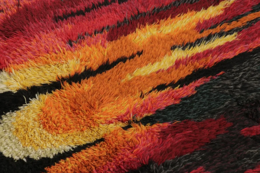 Vintage Swedish Rya Rug