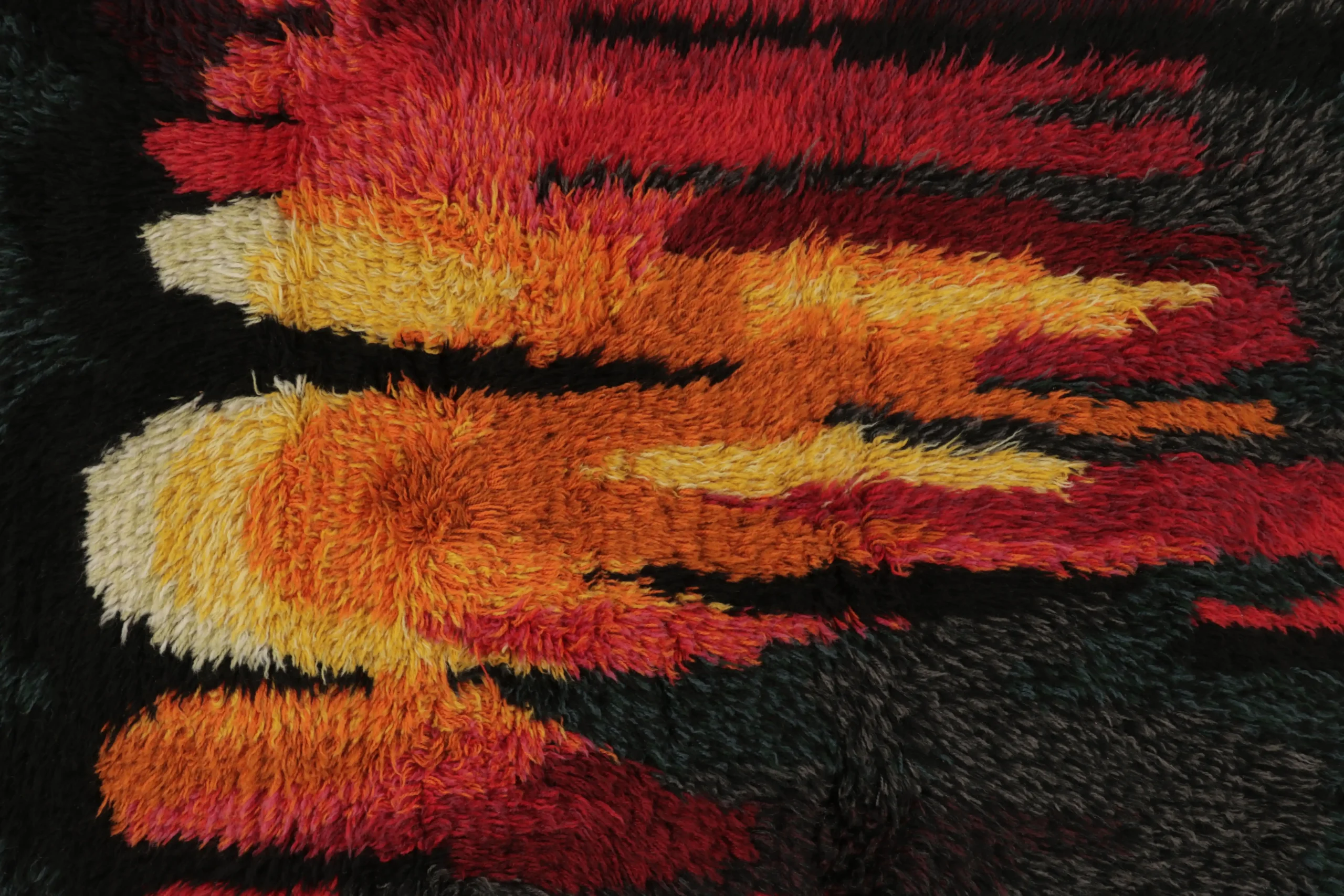 Vintage Swedish Rya Rug