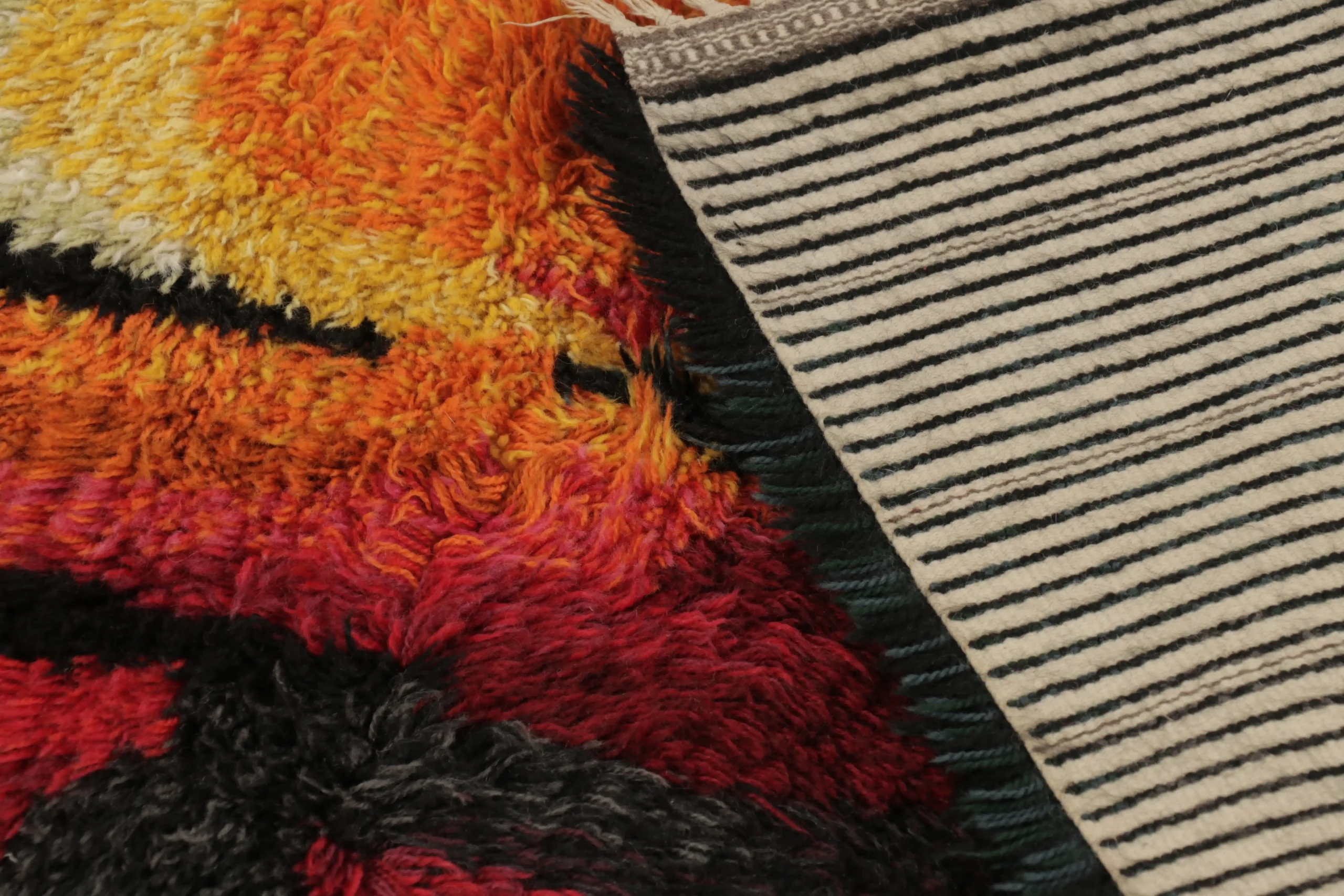 Vintage Swedish Rya Rug