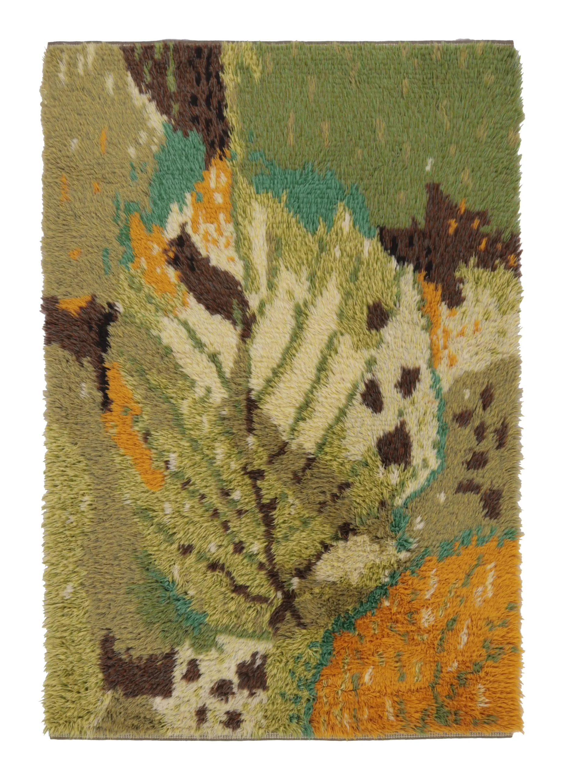 Vintage Swedish Rya Rug
