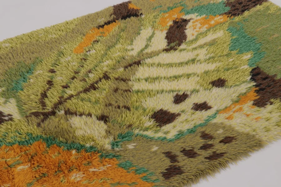 Vintage Swedish Rya Rug