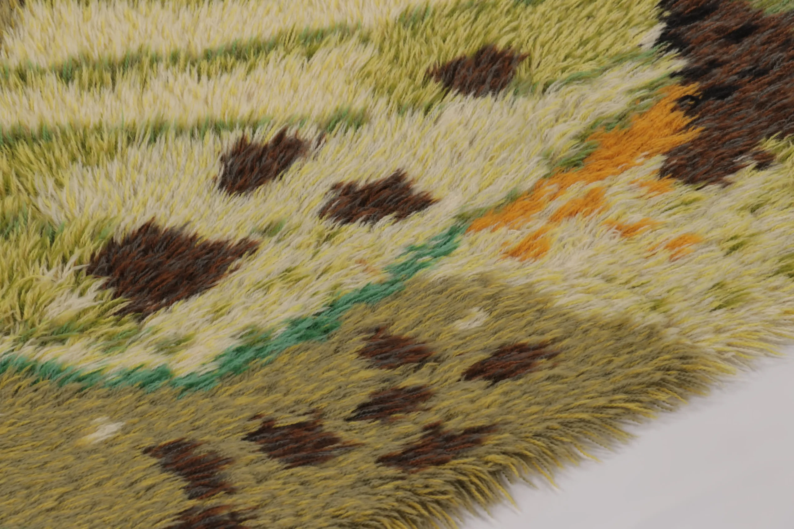 Vintage Swedish Rya Rug