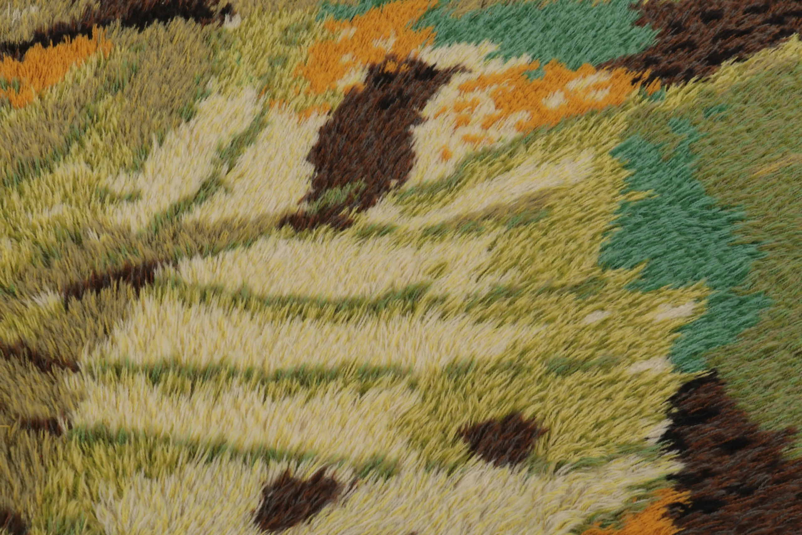 Vintage Swedish Rya Rug