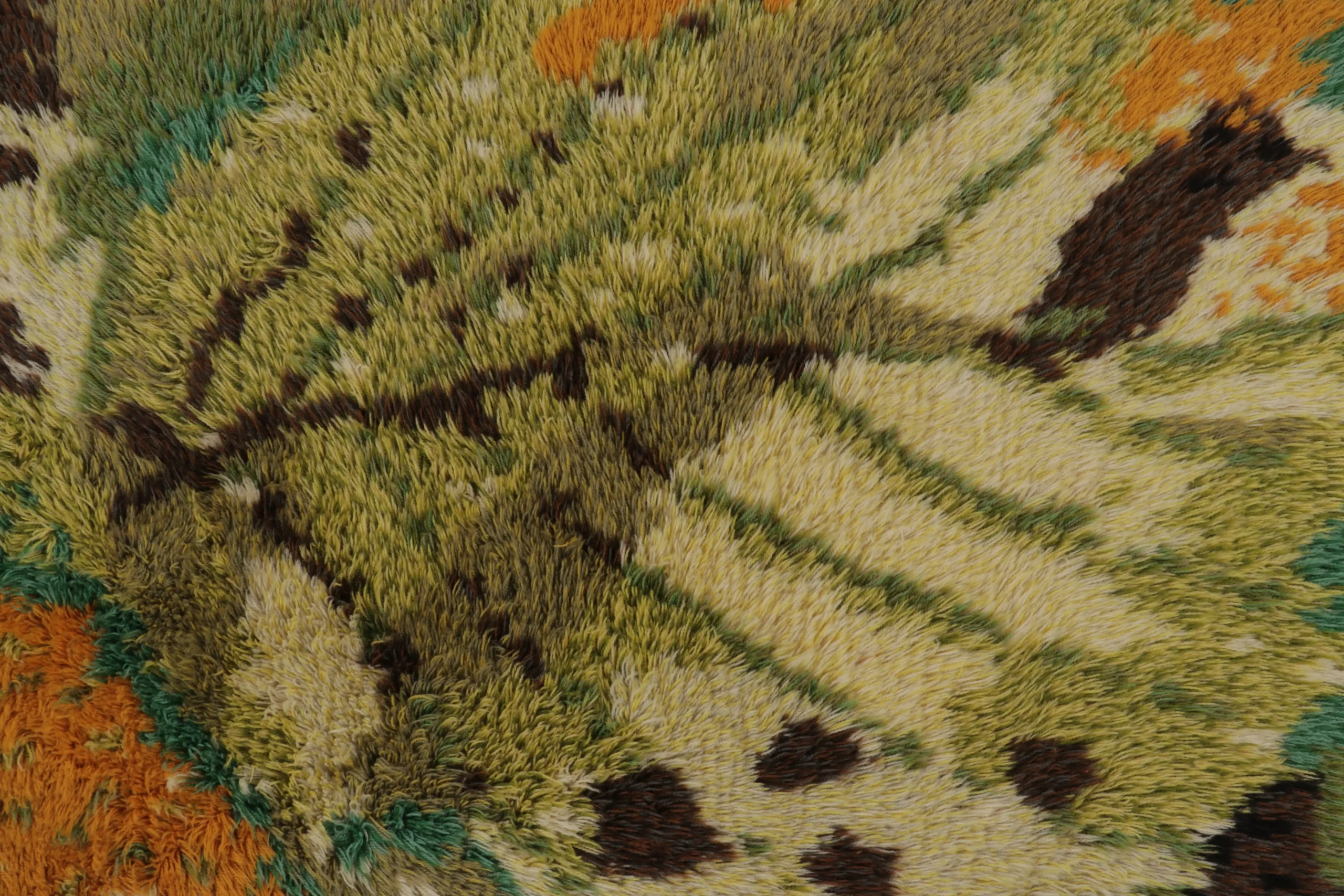 Vintage Swedish Rya Rug