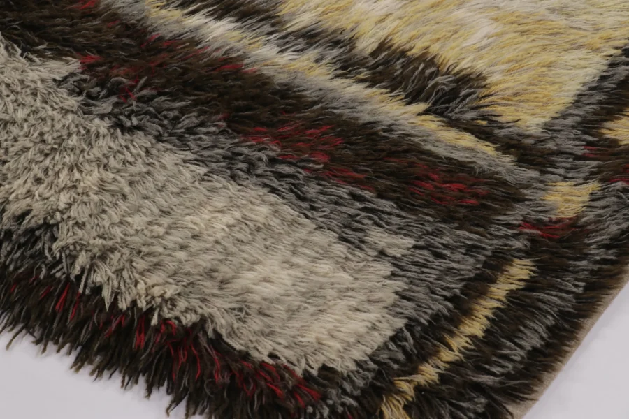 Vintage Swedish Rya Rug