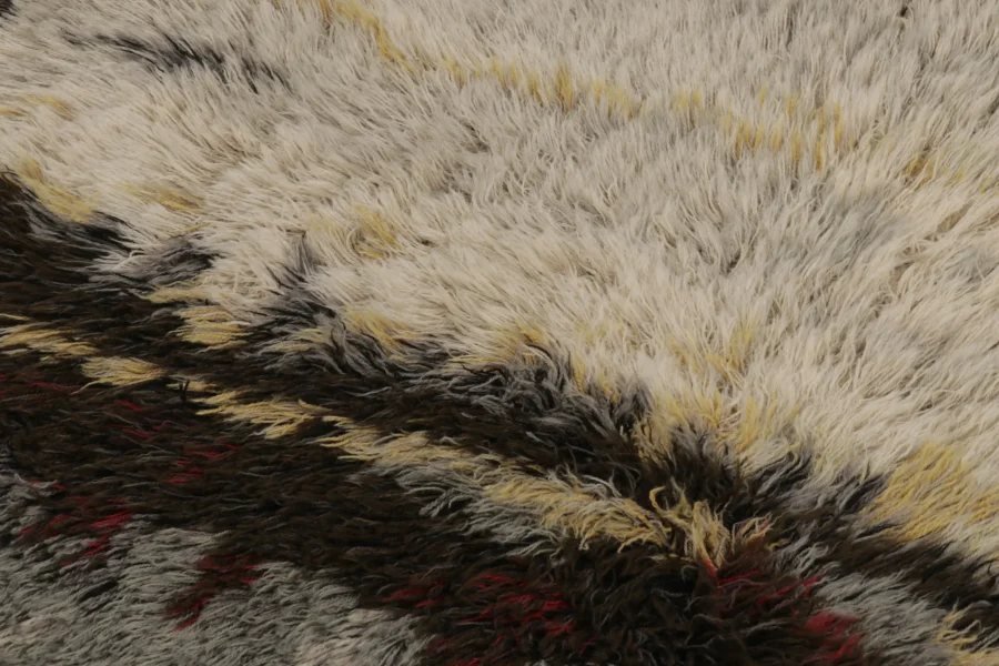Vintage Swedish Rya Rug