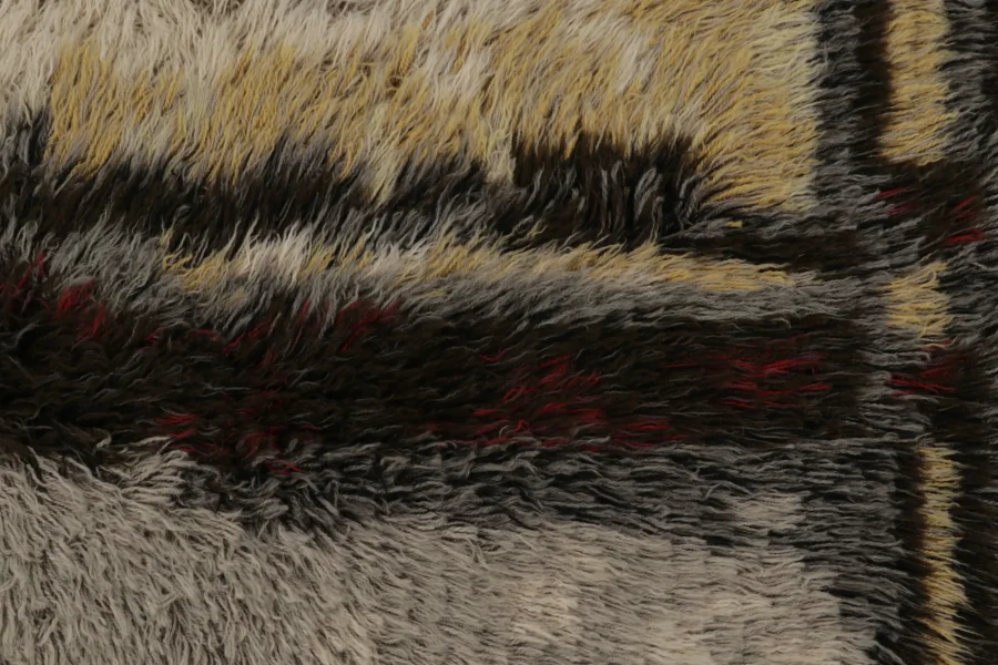 Vintage Swedish Rya Rug