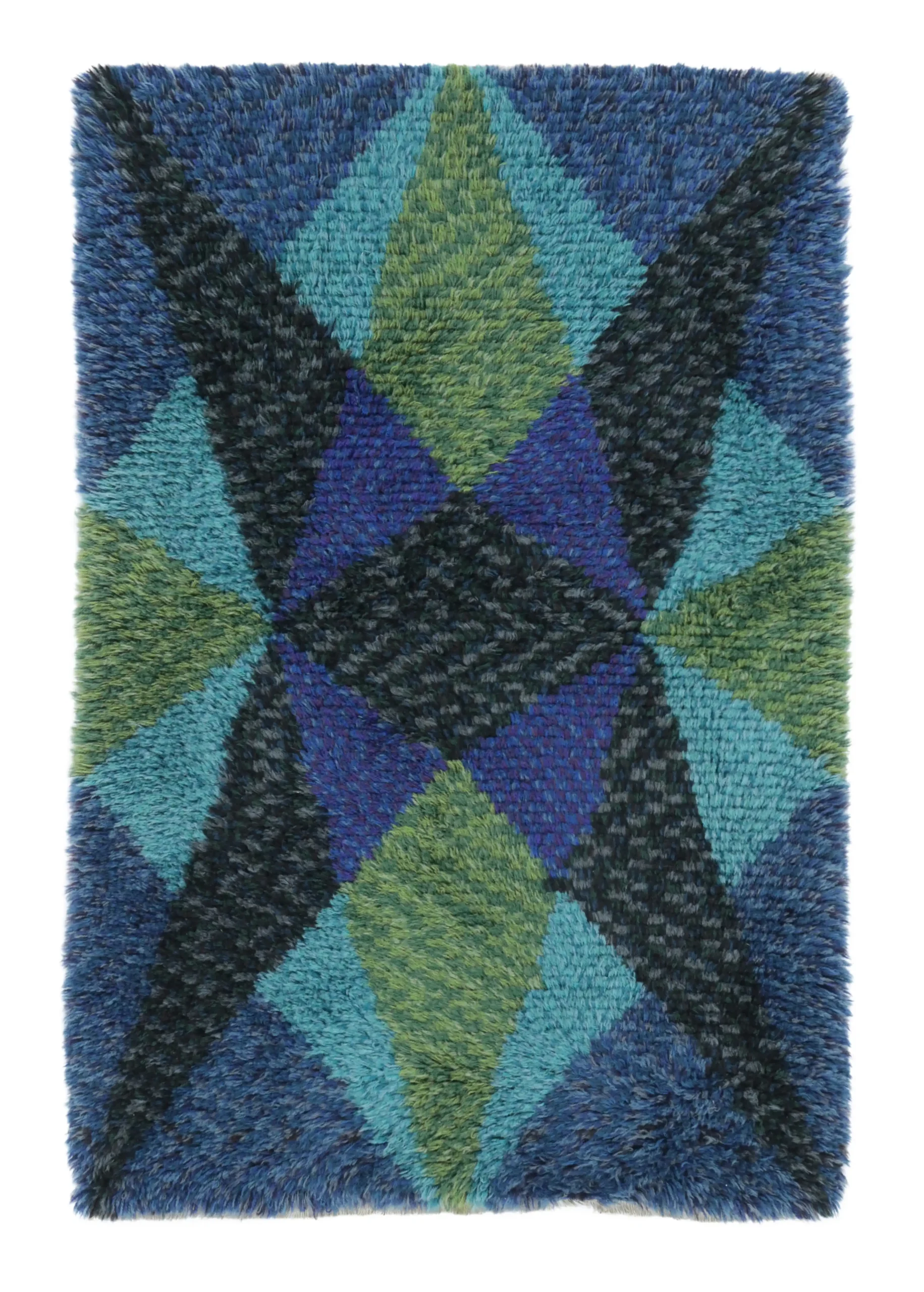 Vintage Swedish Rya Rug