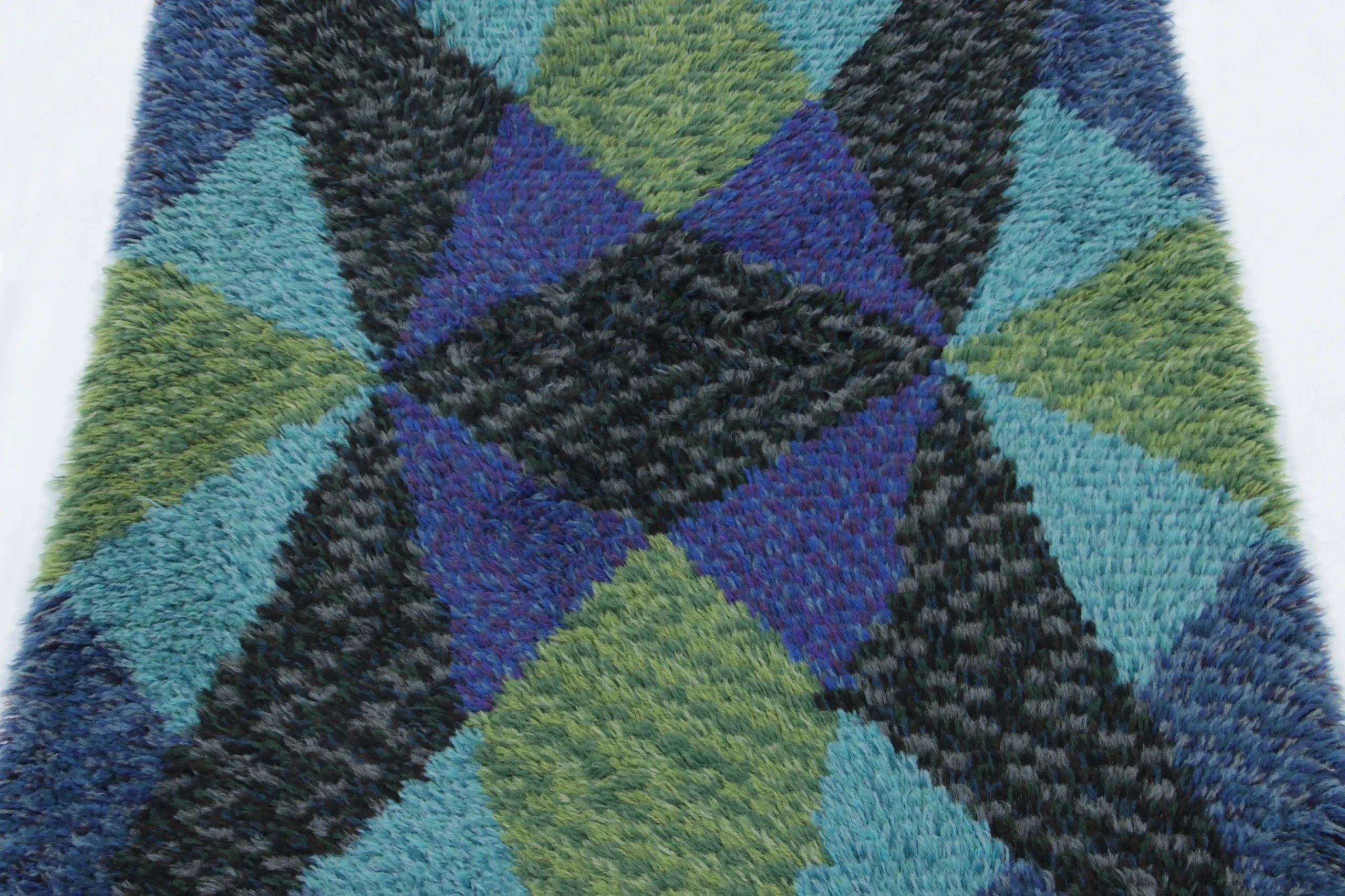 Vintage Swedish Rya Rug