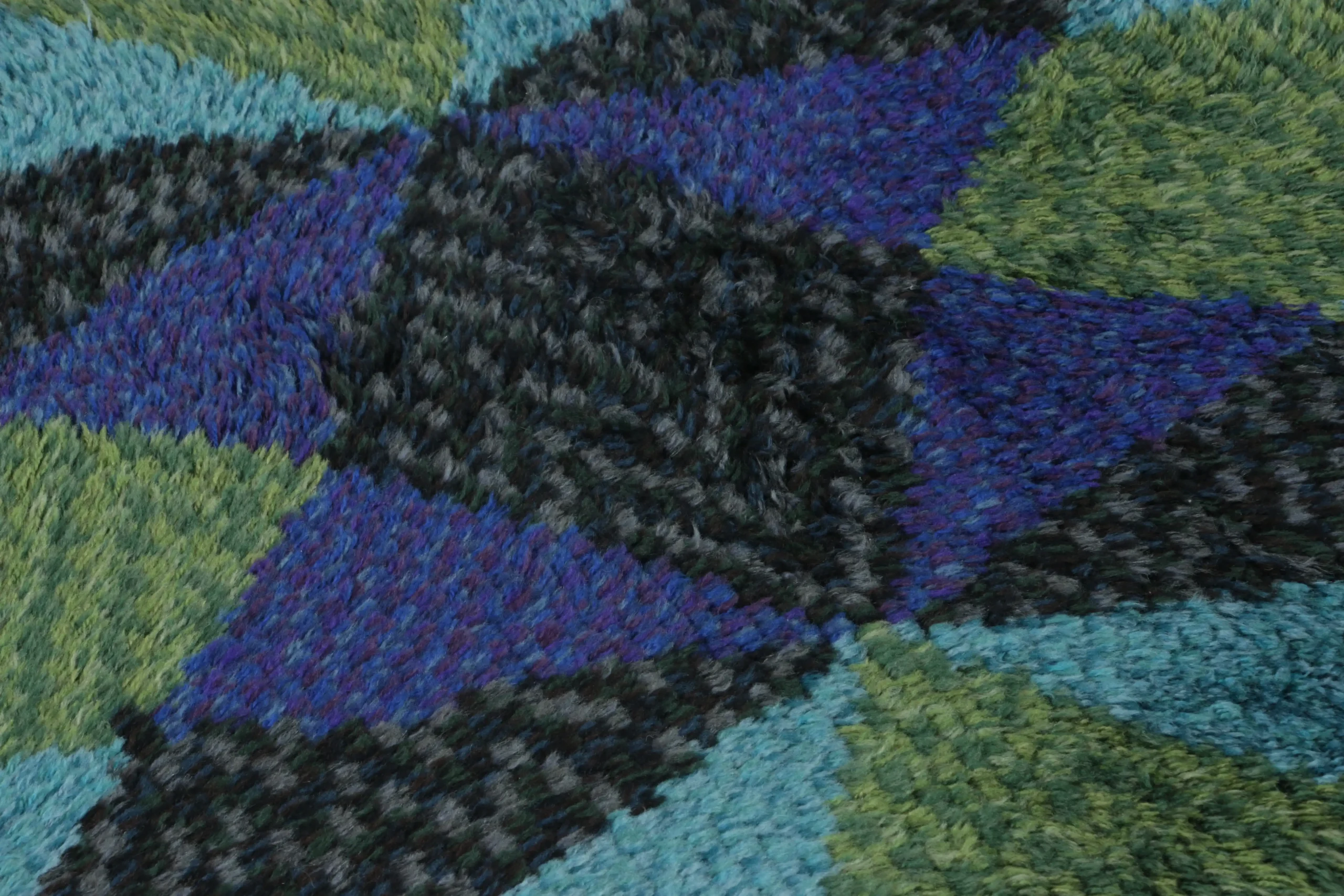 Vintage Swedish Rya Rug