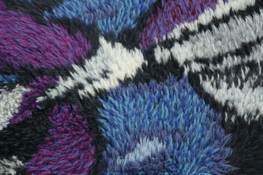 Vintage Swedish Rya Rug