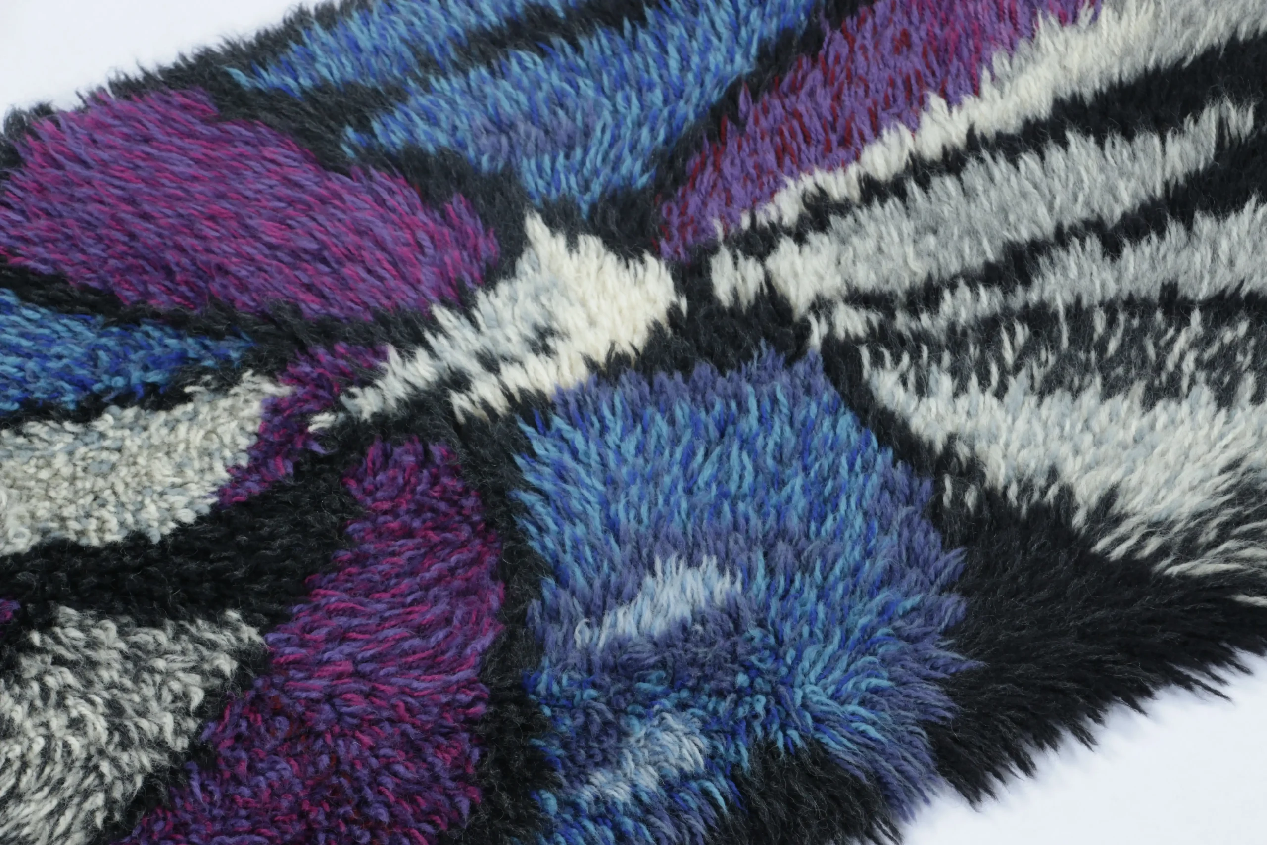 Vintage Swedish Rya Rug