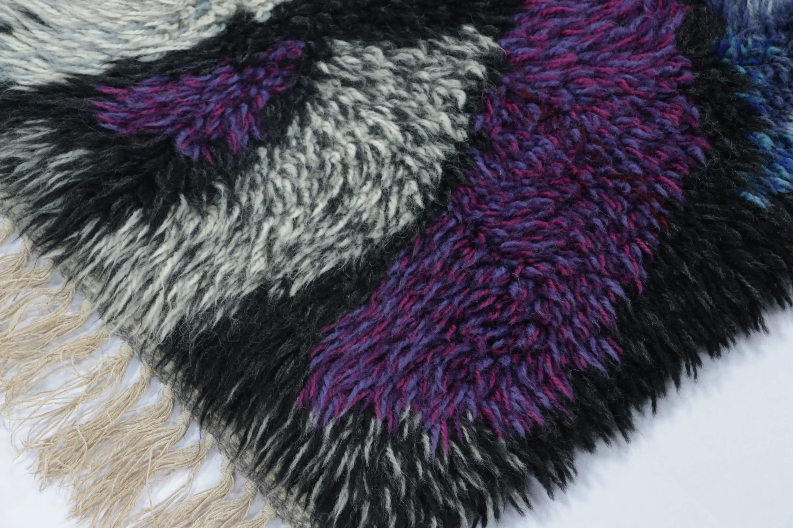 Vintage Swedish Rya Rug