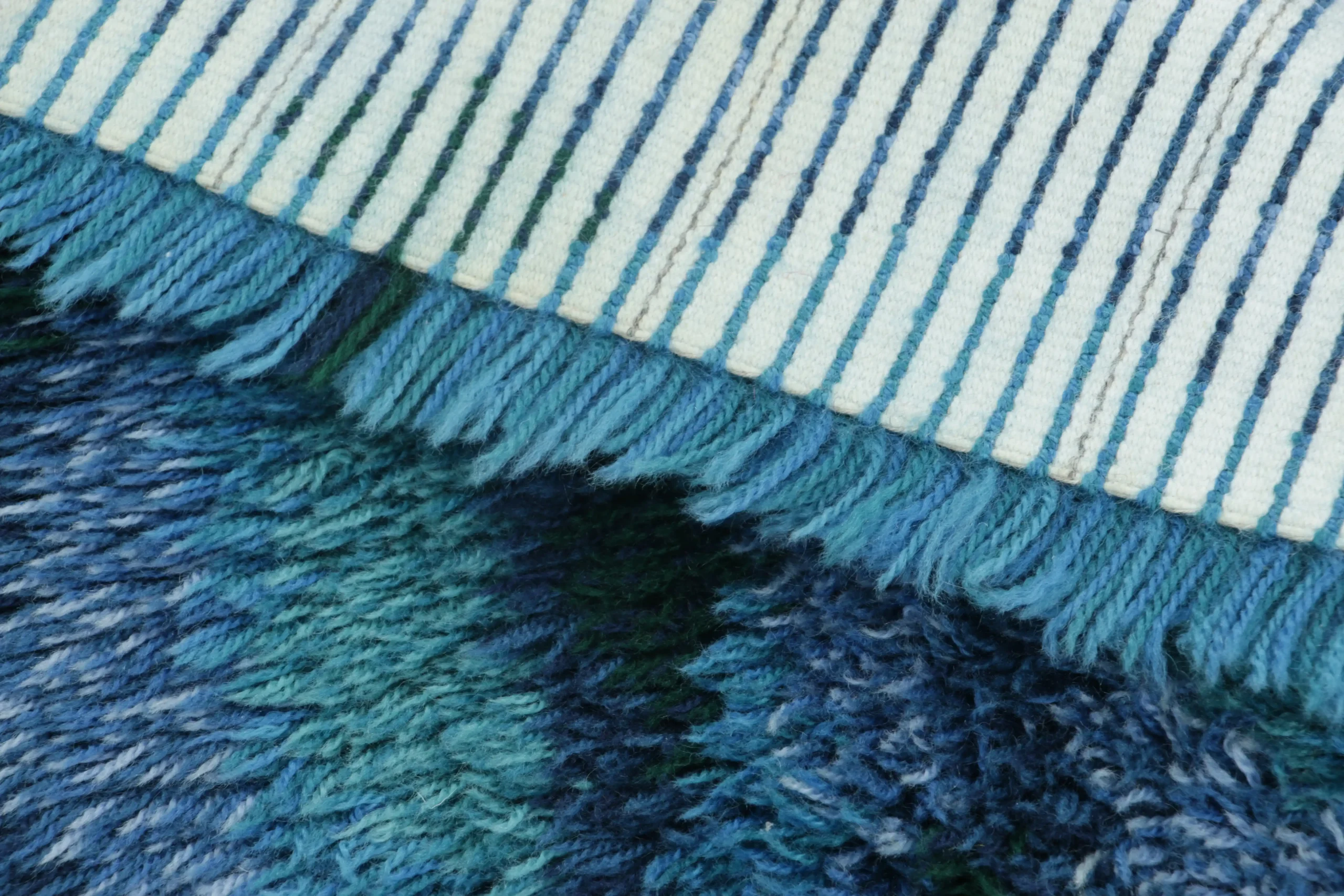 Vintage Swedish Rya Rug
