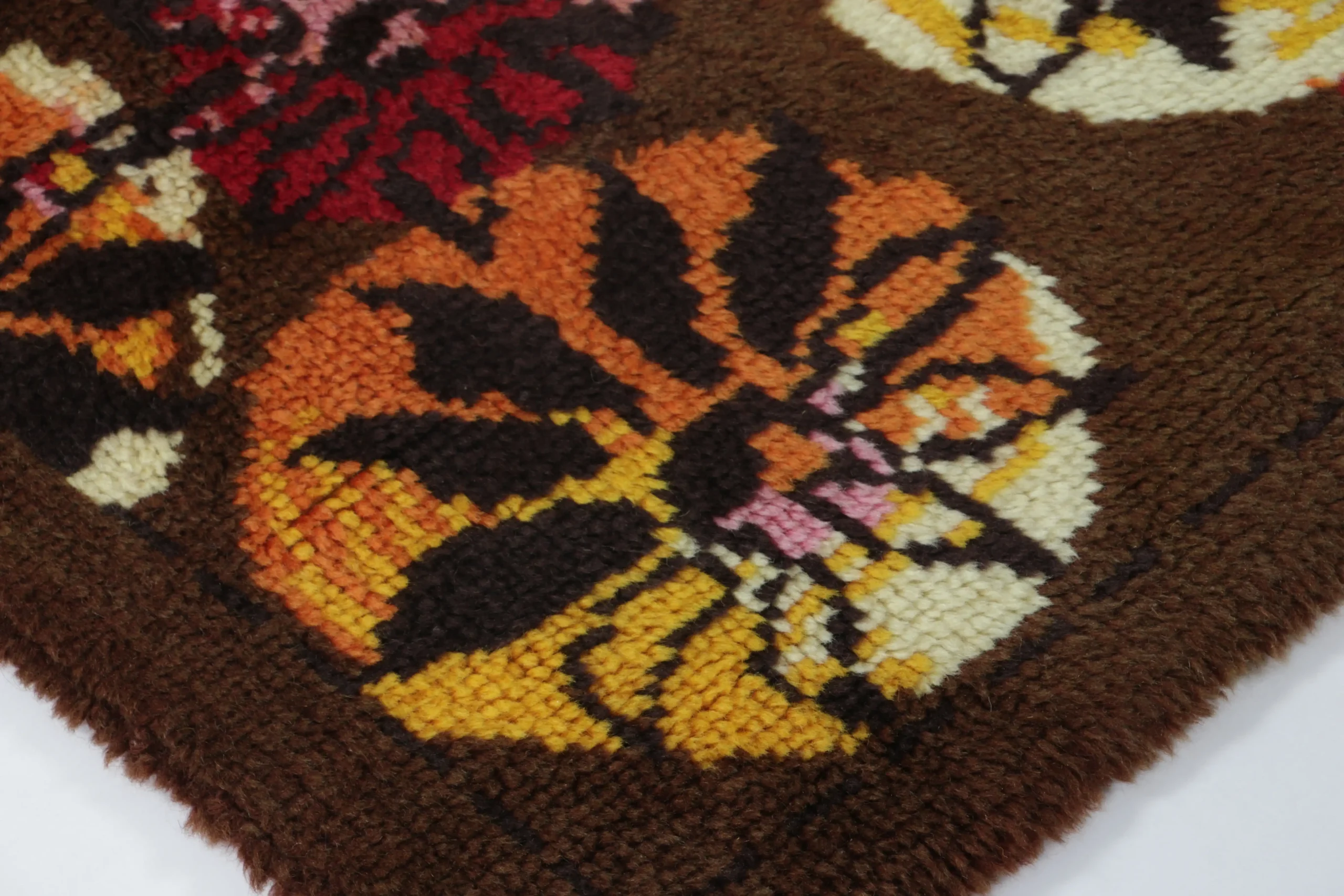 Vintage Swedish Rya Rug