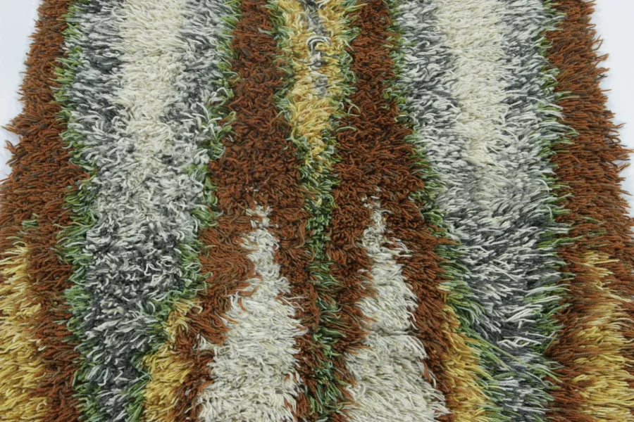 Vintage Swedish Rya Rug