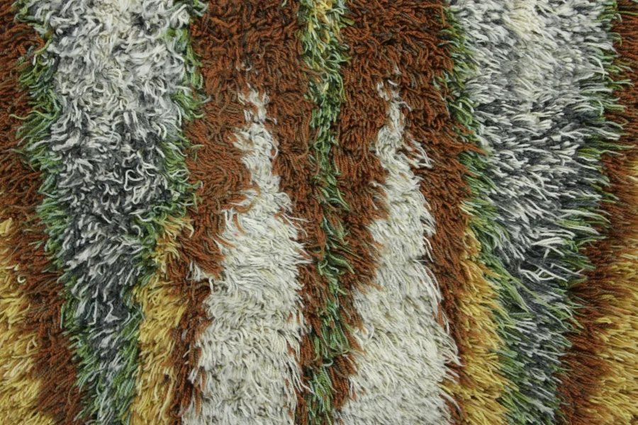 Vintage Swedish Rya Rug