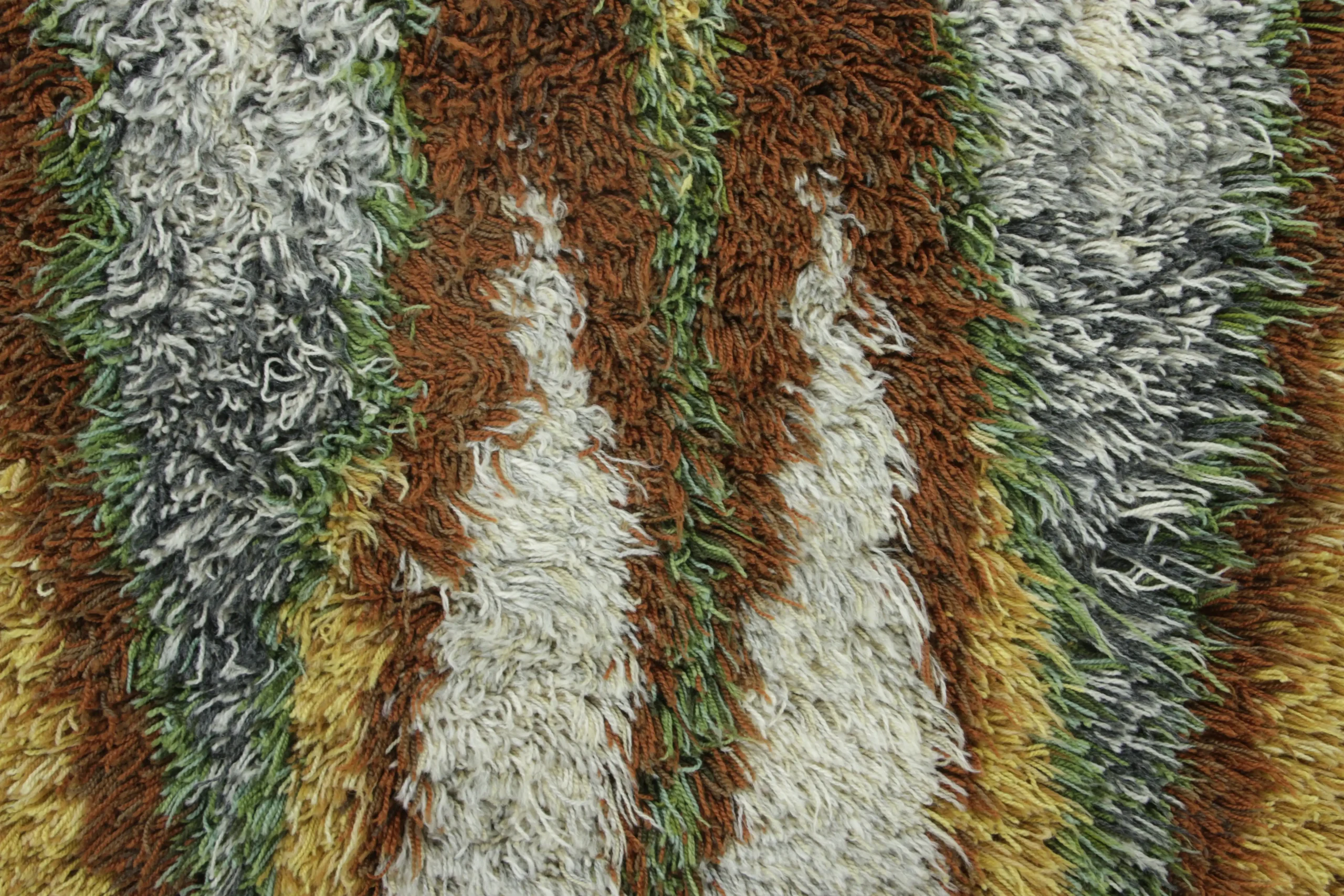 Vintage Swedish Rya Rug