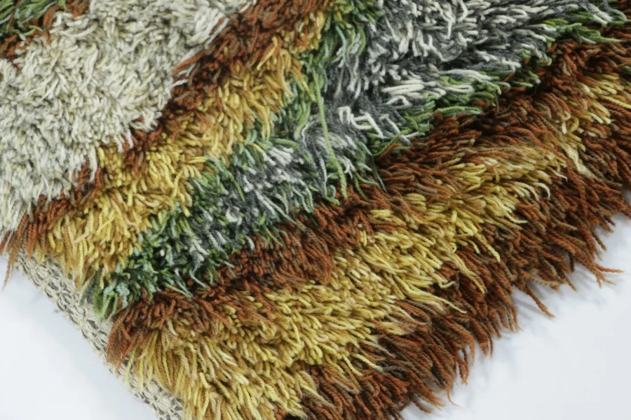 Vintage Swedish Rya Rug