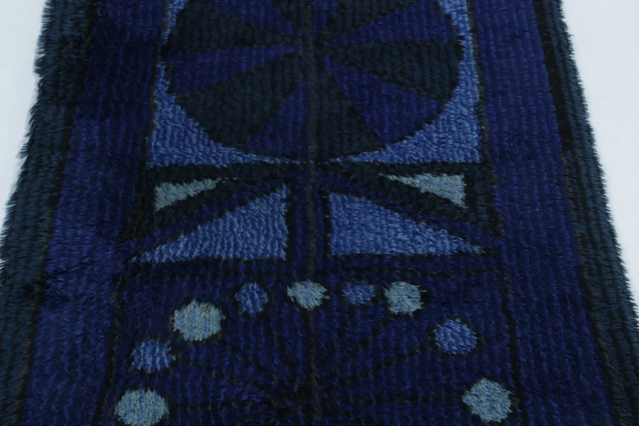 Vintage Swedish Rya Rug