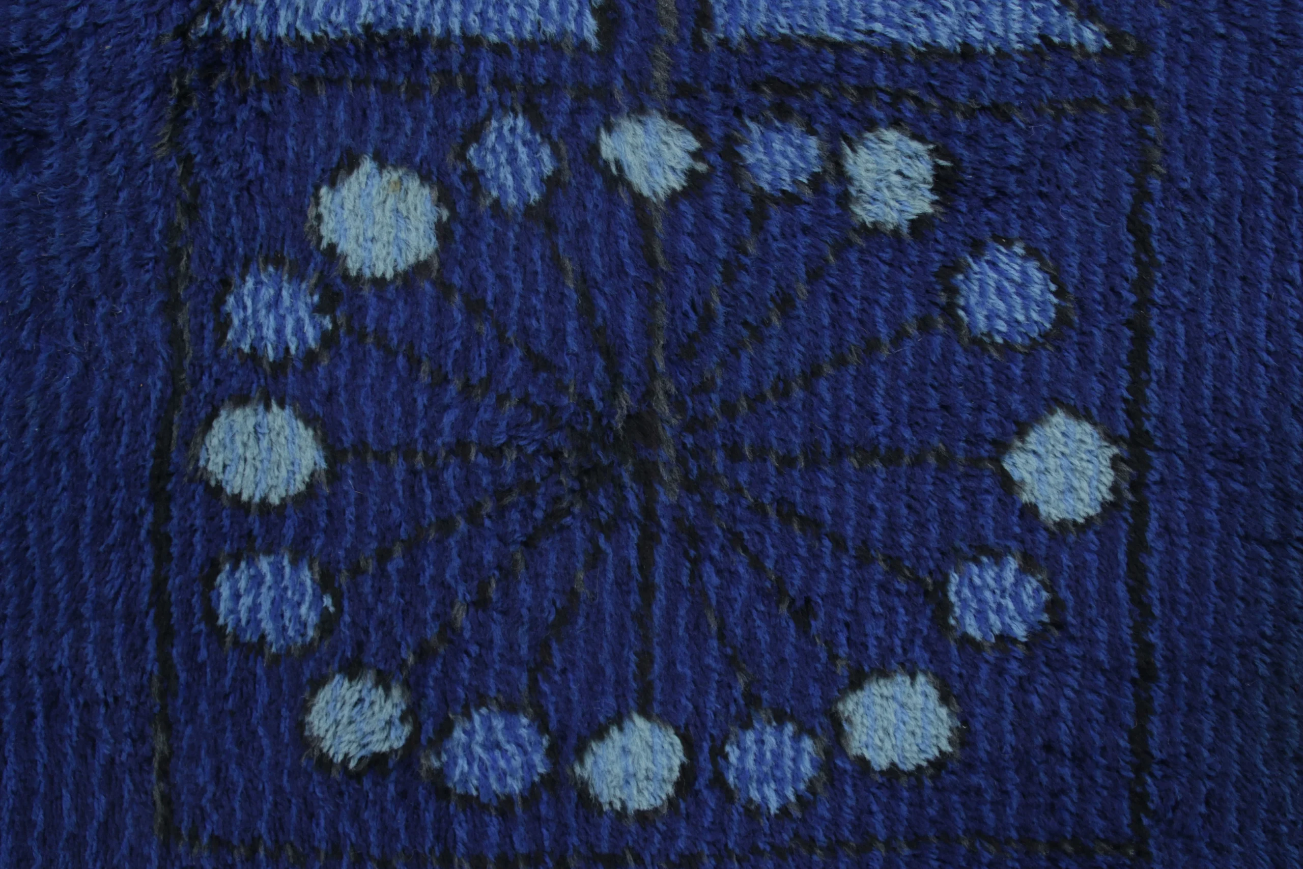 Vintage Swedish Rya Rug