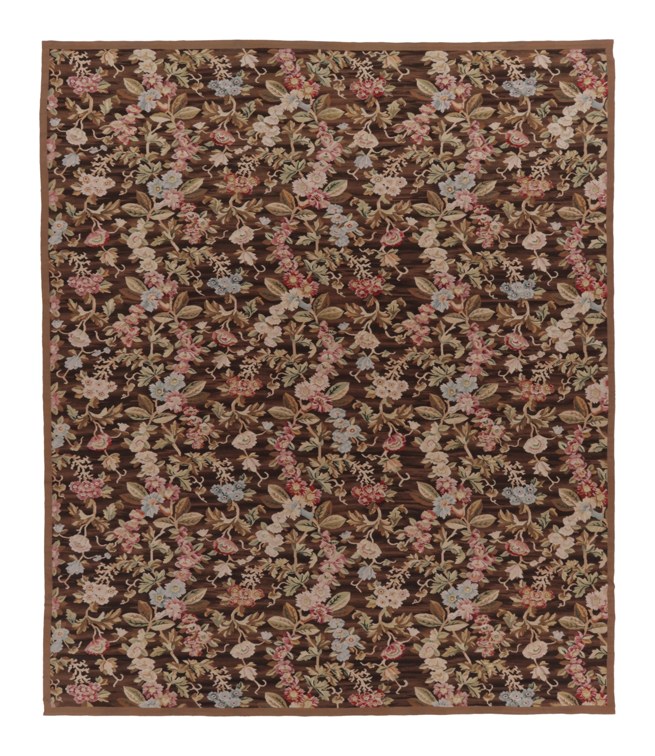 Oversized Antique French Aubusson Rug