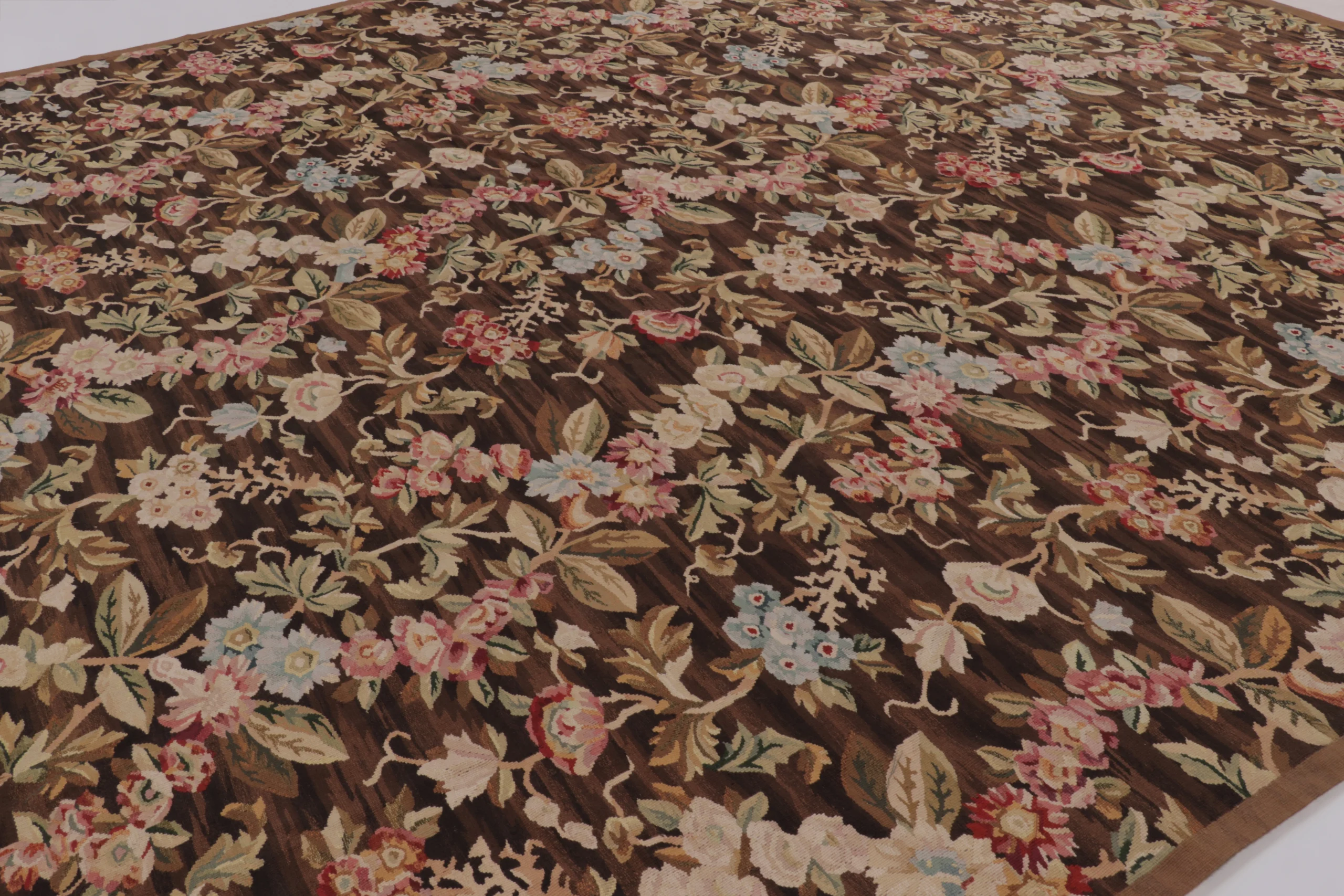 Oversized Antique French Aubusson Rug