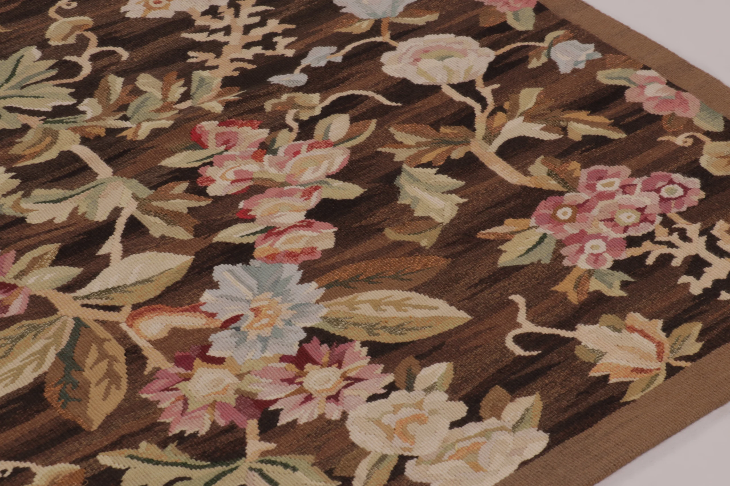Oversized Antique French Aubusson Rug