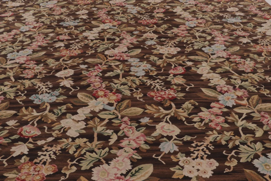 Oversized Antique French Aubusson Rug