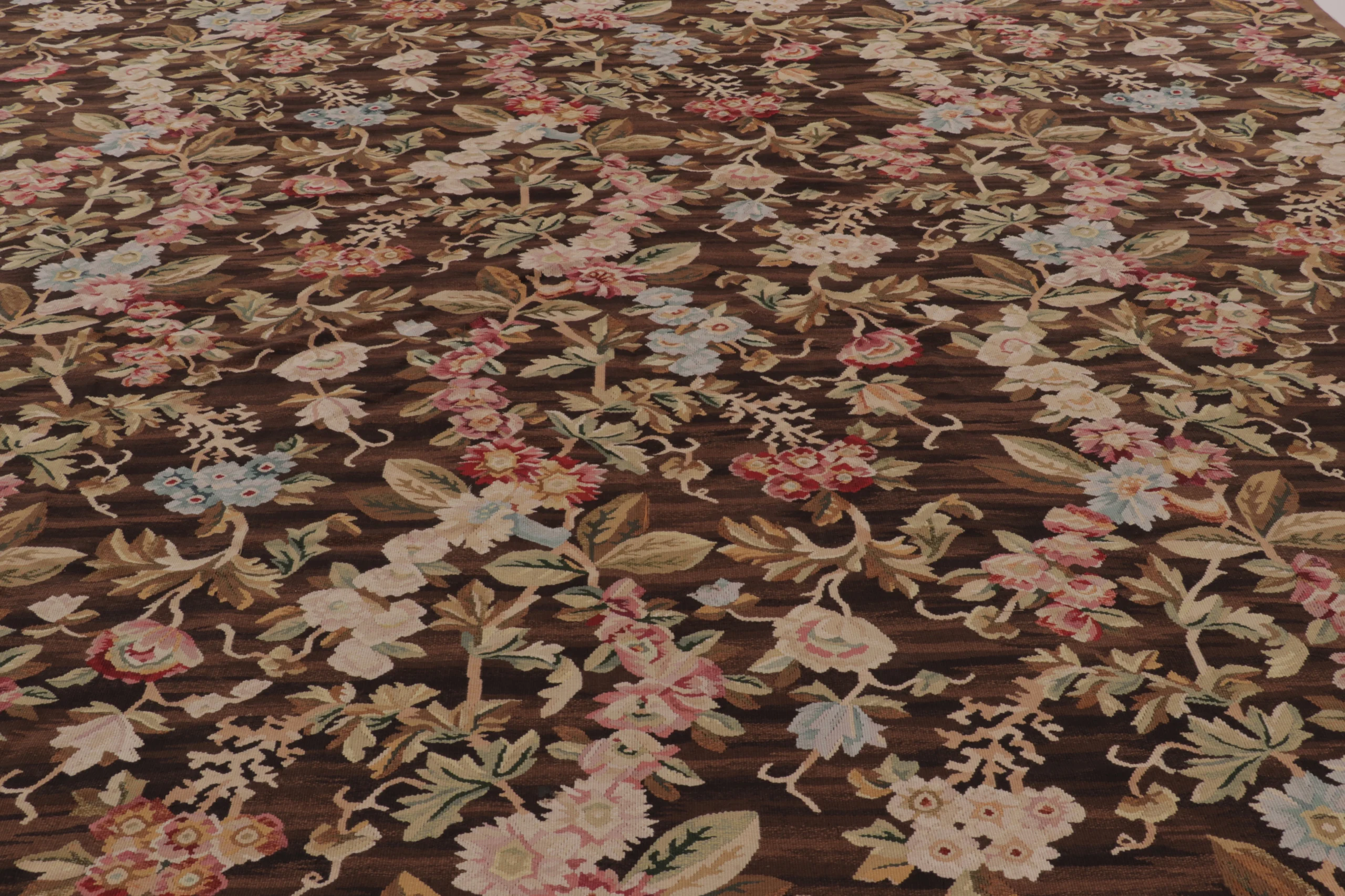 Oversized Antique French Aubusson Rug