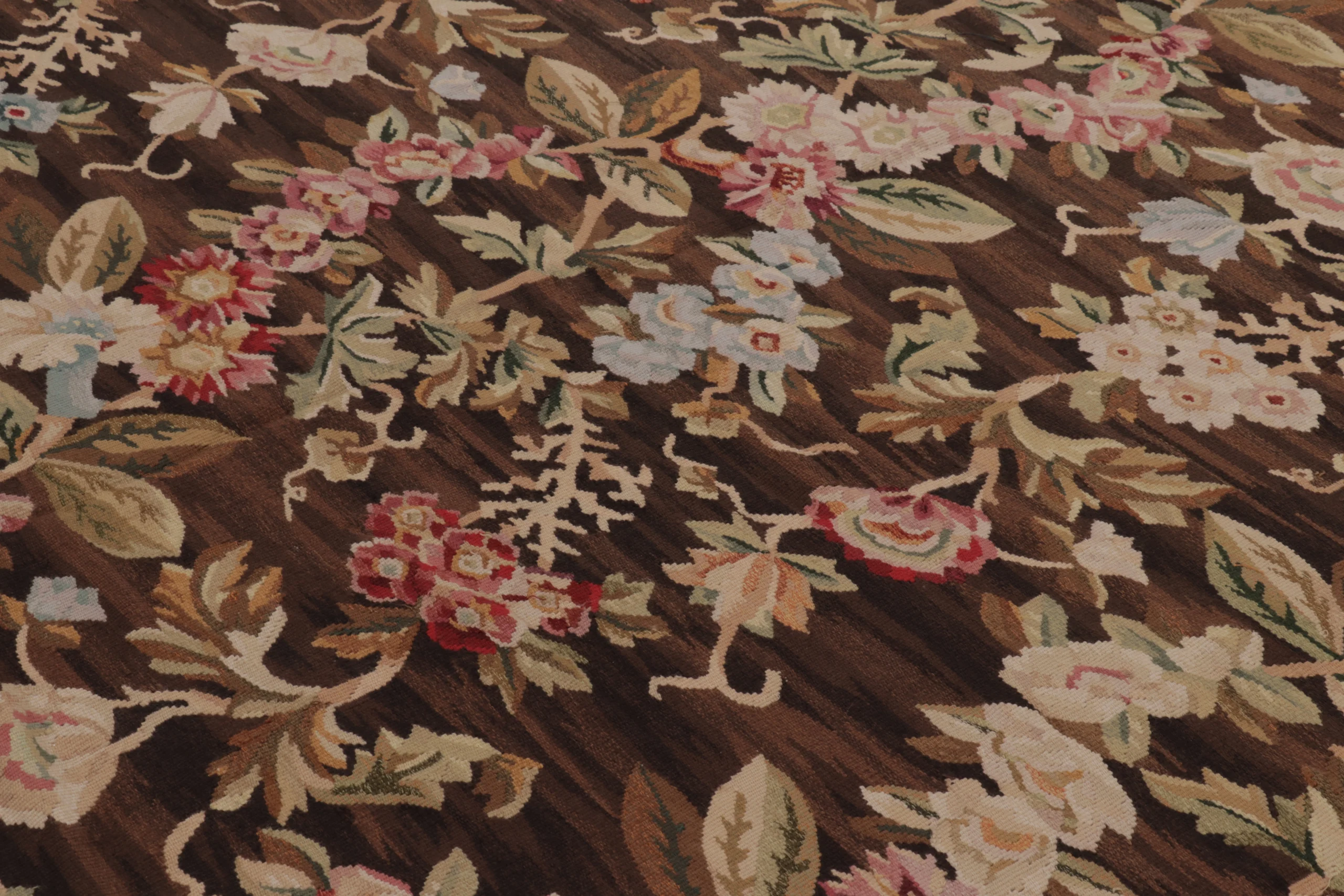 Oversized Antique French Aubusson Rug