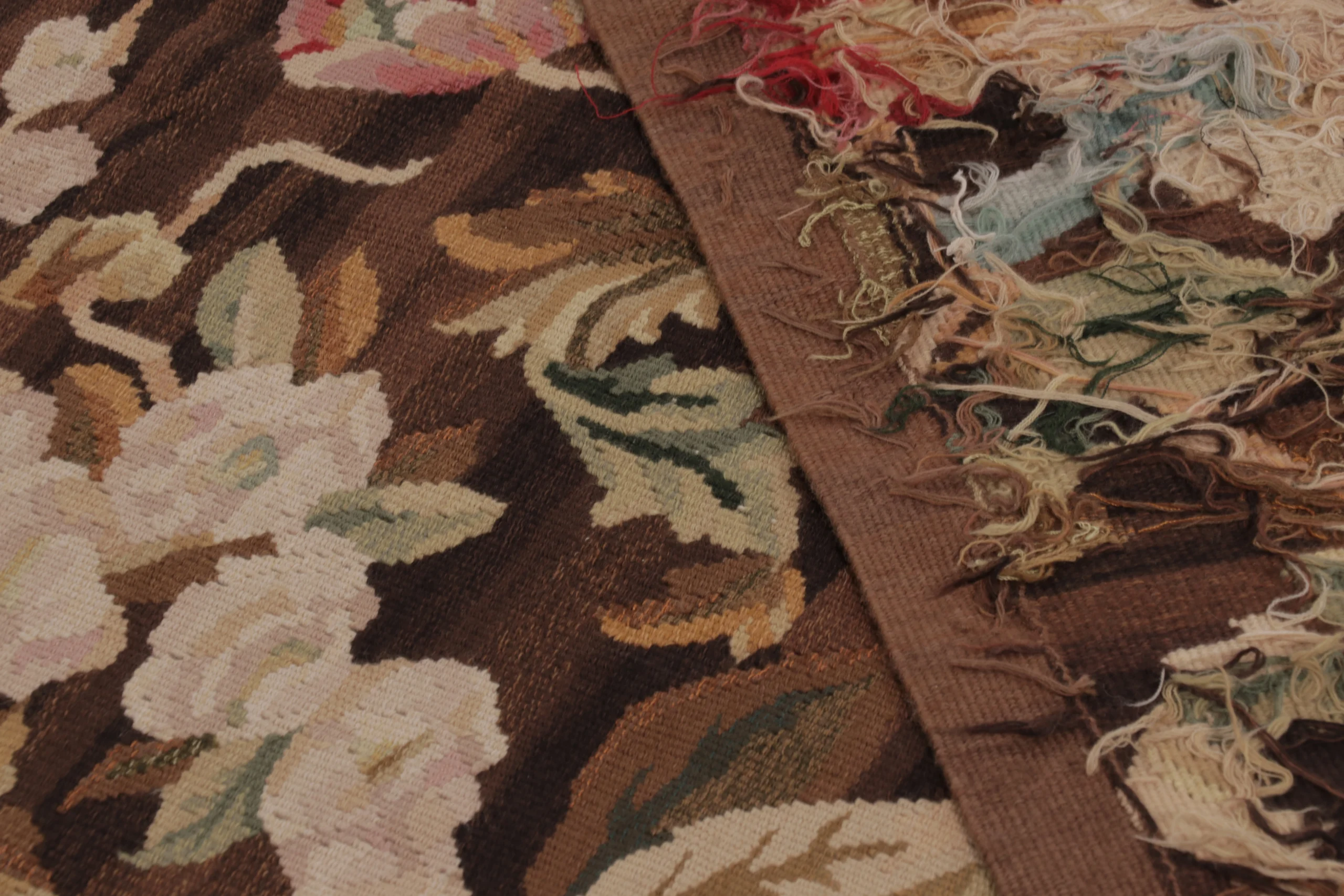 Oversized Antique French Aubusson Rug
