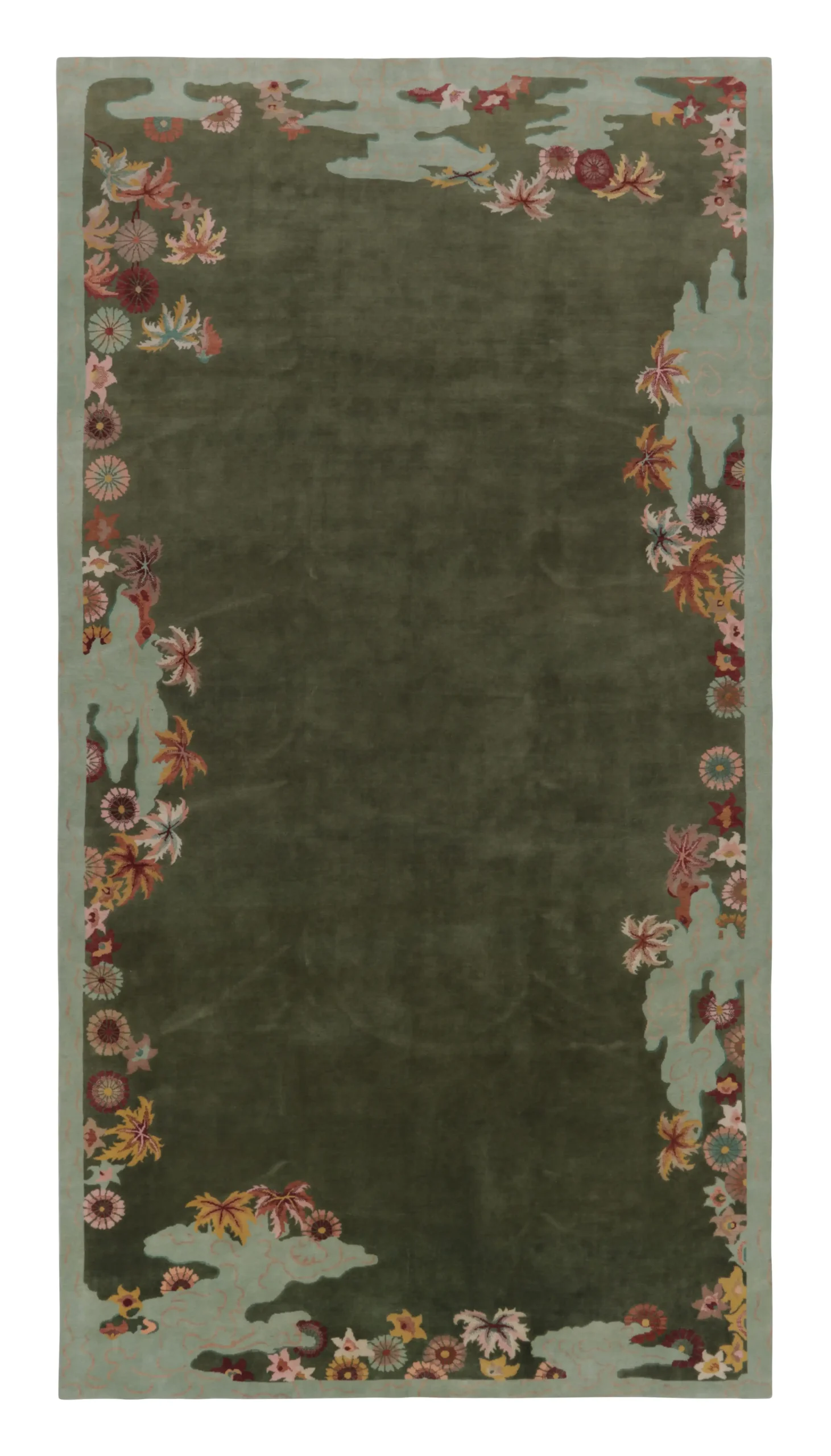 Chinese Art Deco Inspired Custom Rug