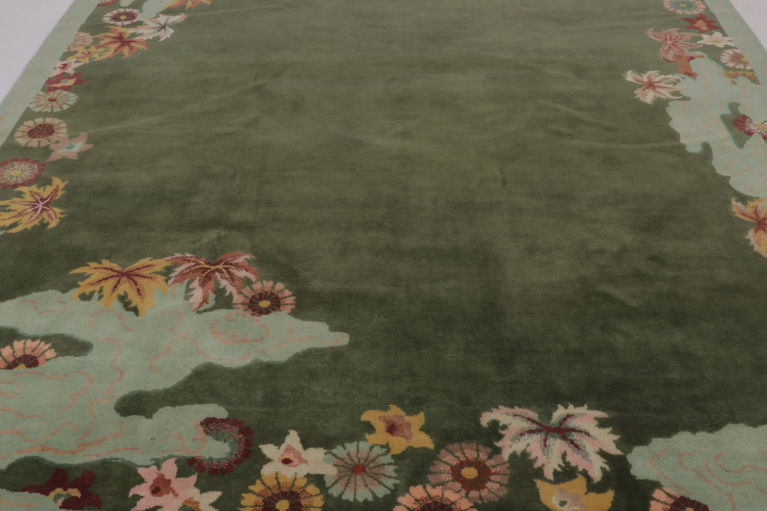 Chinese Art Deco Inspired Custom Rug