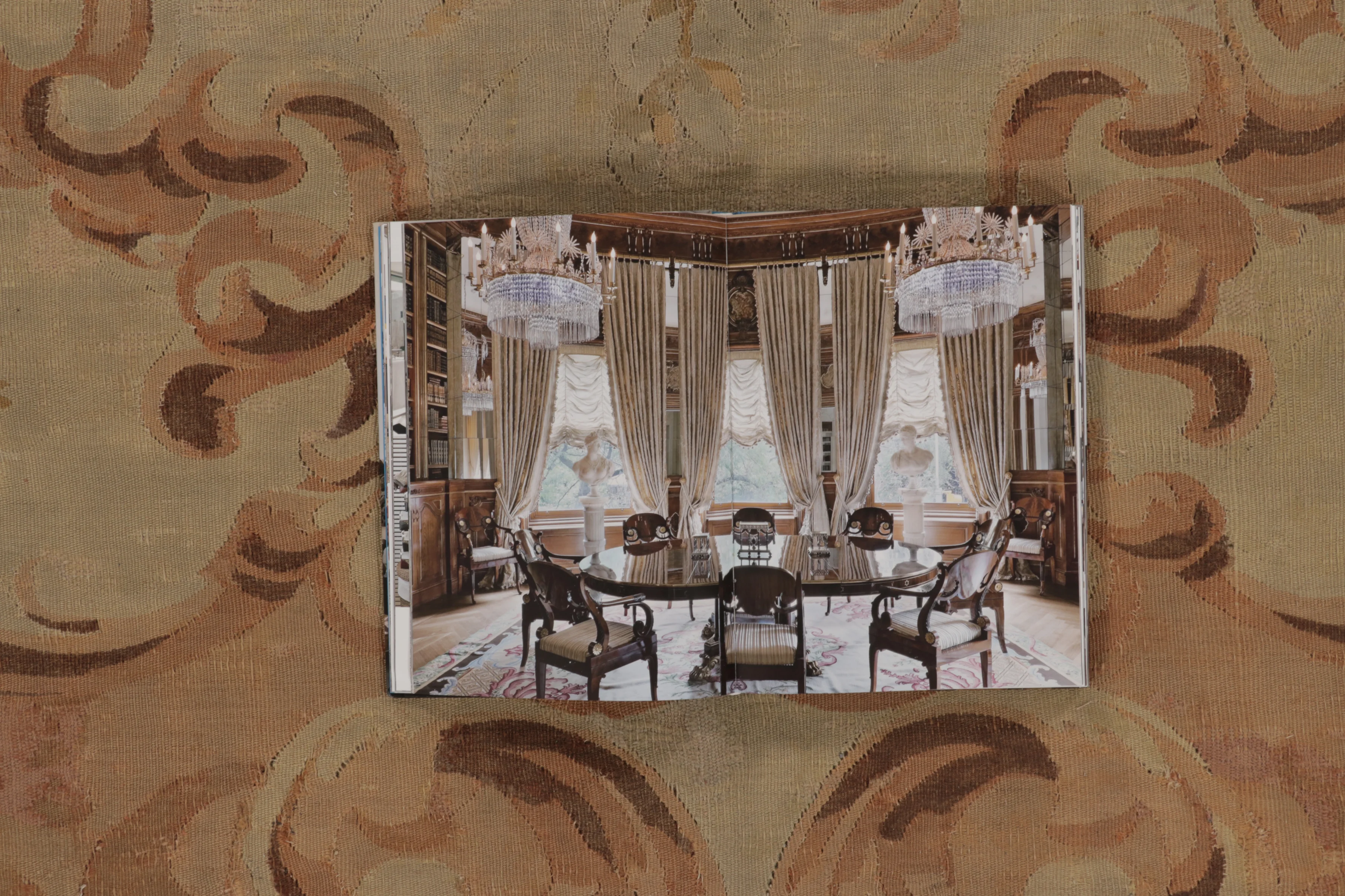 Antique Oversized Aubusson Rug