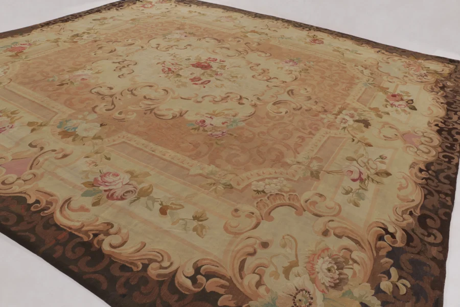 Antique Oversized Aubusson Rug