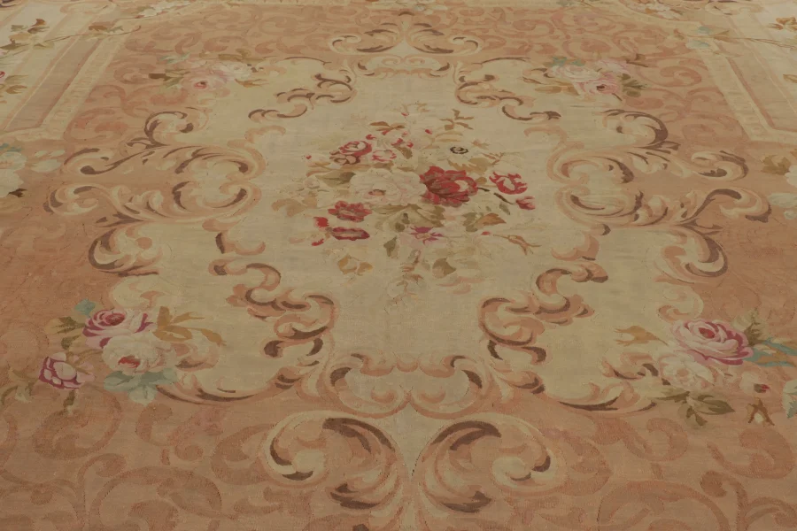Antique Oversized Aubusson Rug