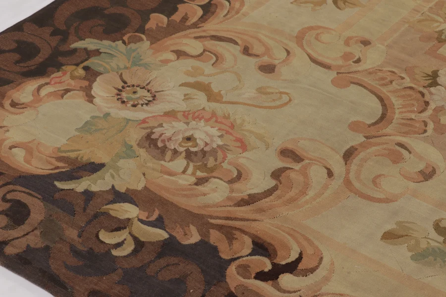 Antique Oversized Aubusson Rug