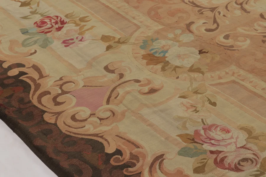 Antique Oversized Aubusson Rug