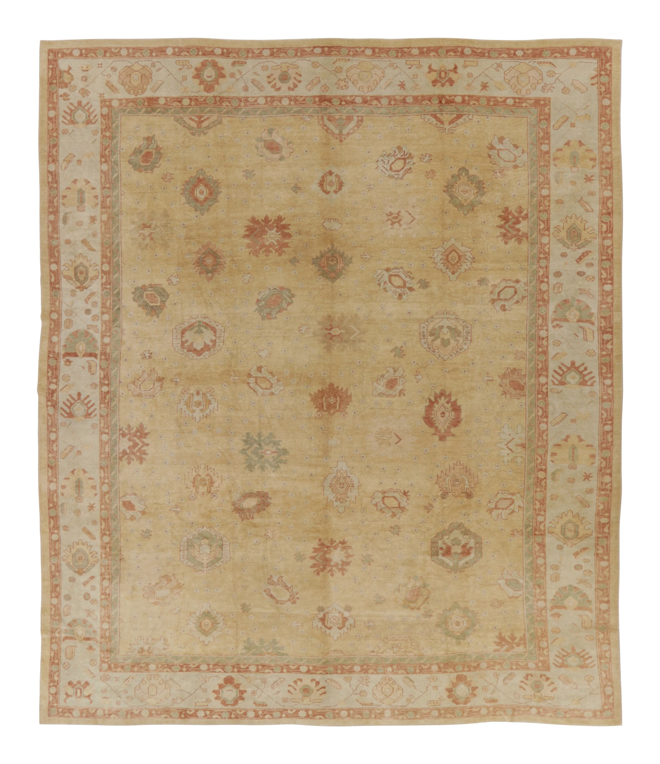 Antique Oversized Oushak Rug