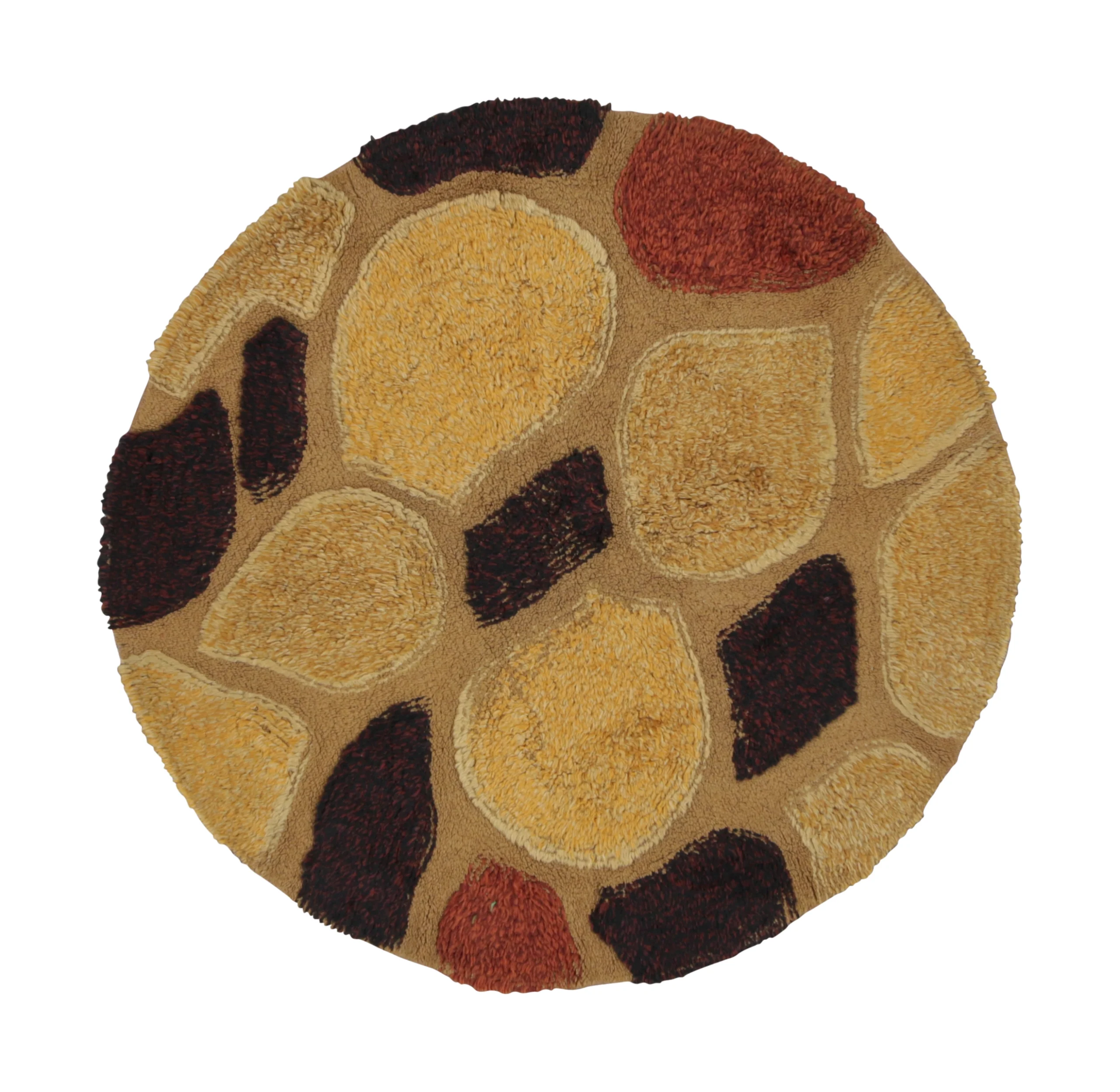 Vintage Geometric Circle Rug