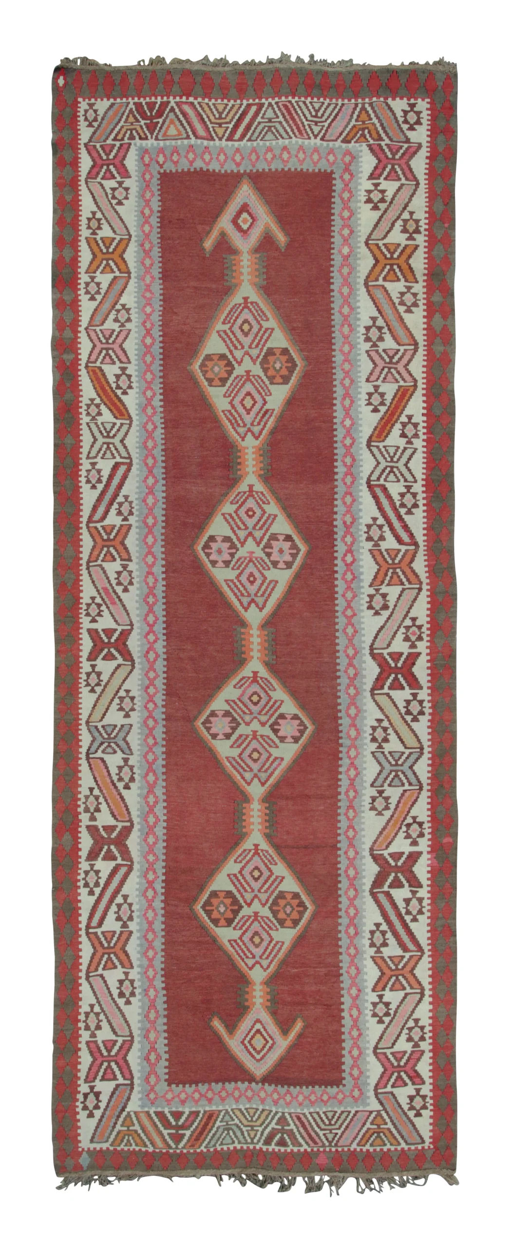 Vintage Persian Meshkin Kilim