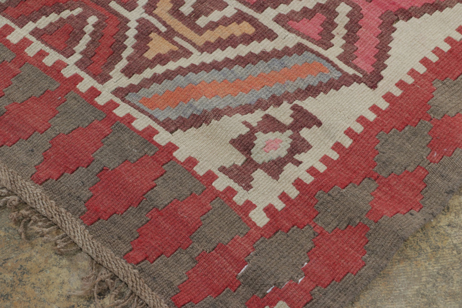 Vintage Persian Meshkin Kilim