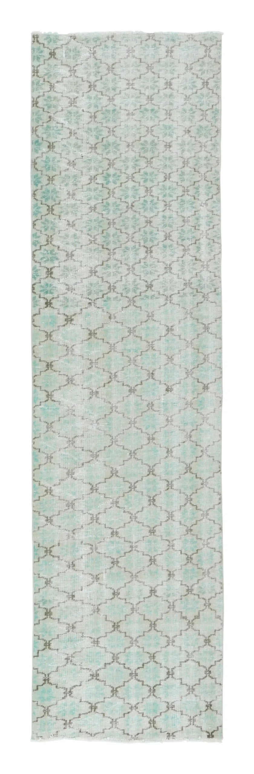 Vintage Distressed Geometric Rug