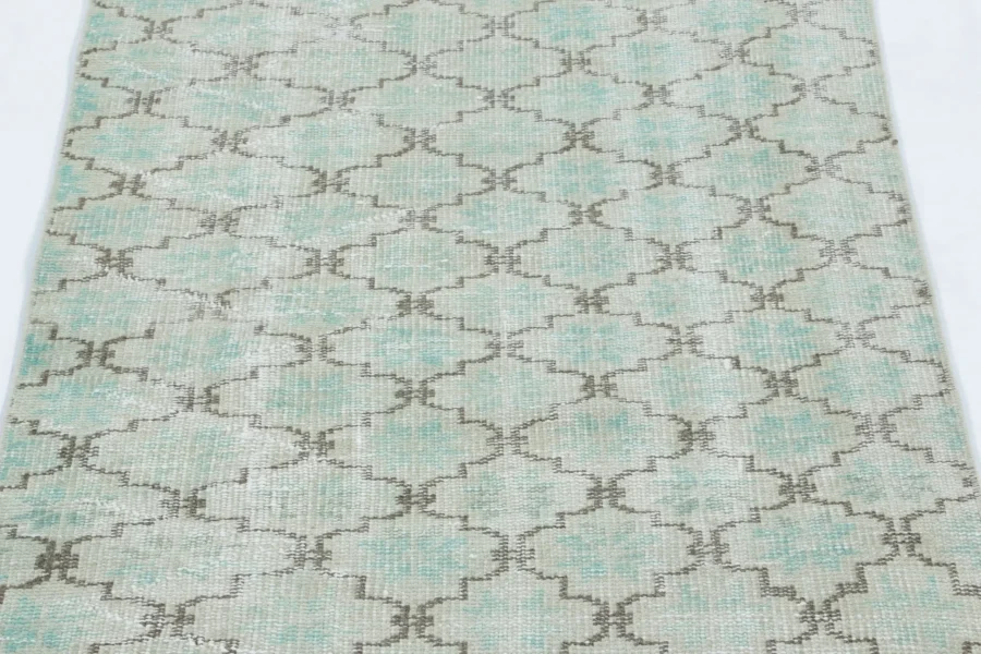 Vintage Distressed Geometric Rug