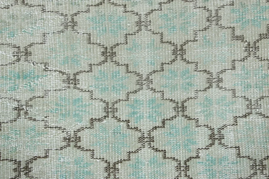 Vintage Distressed Geometric Rug