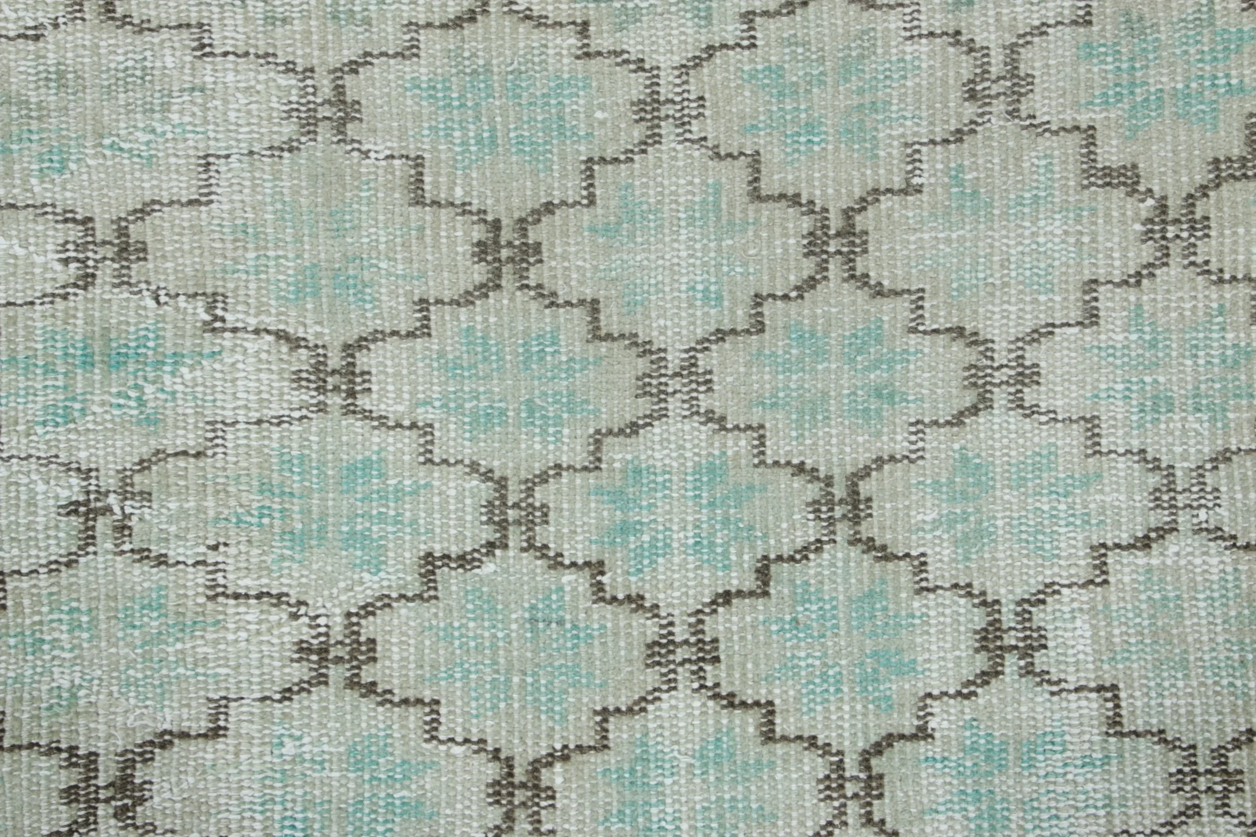 Vintage Distressed Geometric Rug