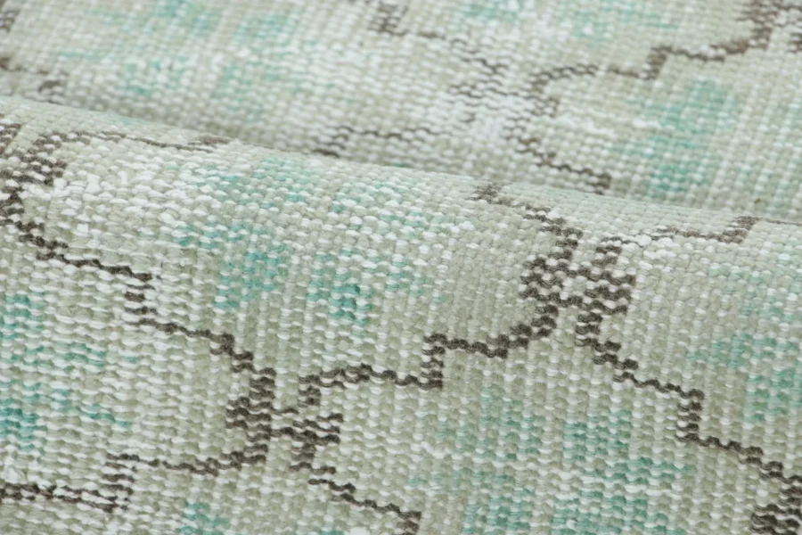 Vintage Distressed Geometric Rug