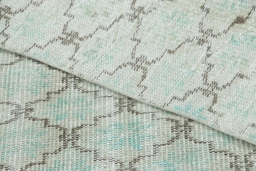 Vintage Distressed Geometric Rug